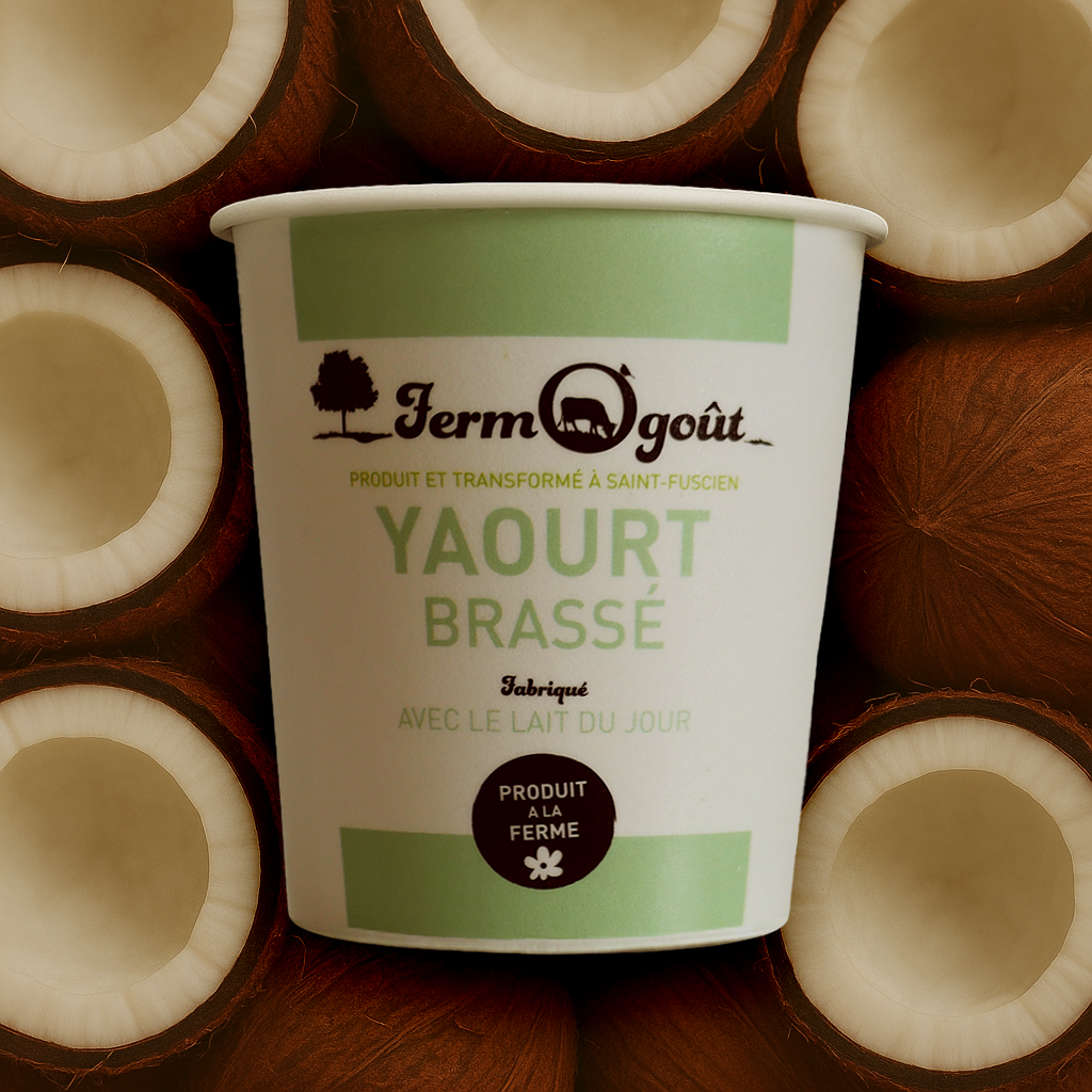 Yaourt aromatisé Noix de coco 125gr