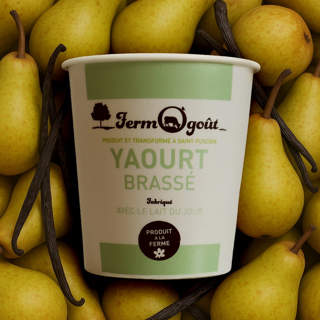 Yaourt poire vanille 125gr